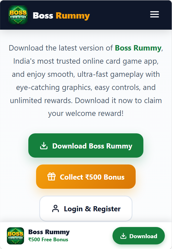Boss Rummy Android APK Installation